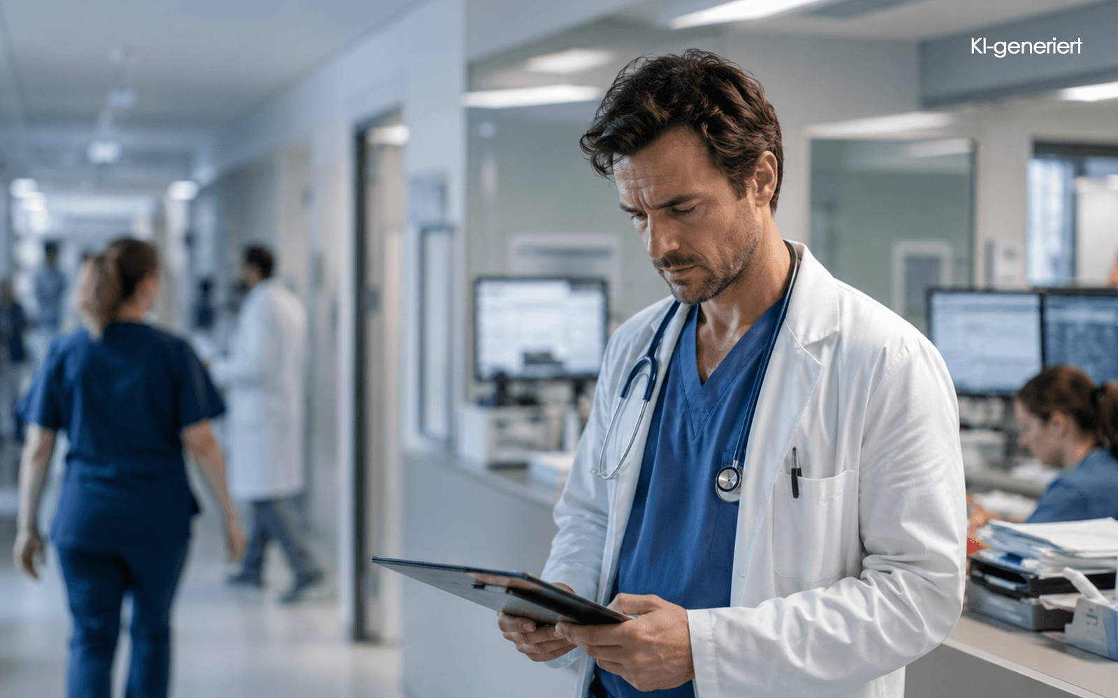 KI generiert - Überlastung Von Klinikärzten