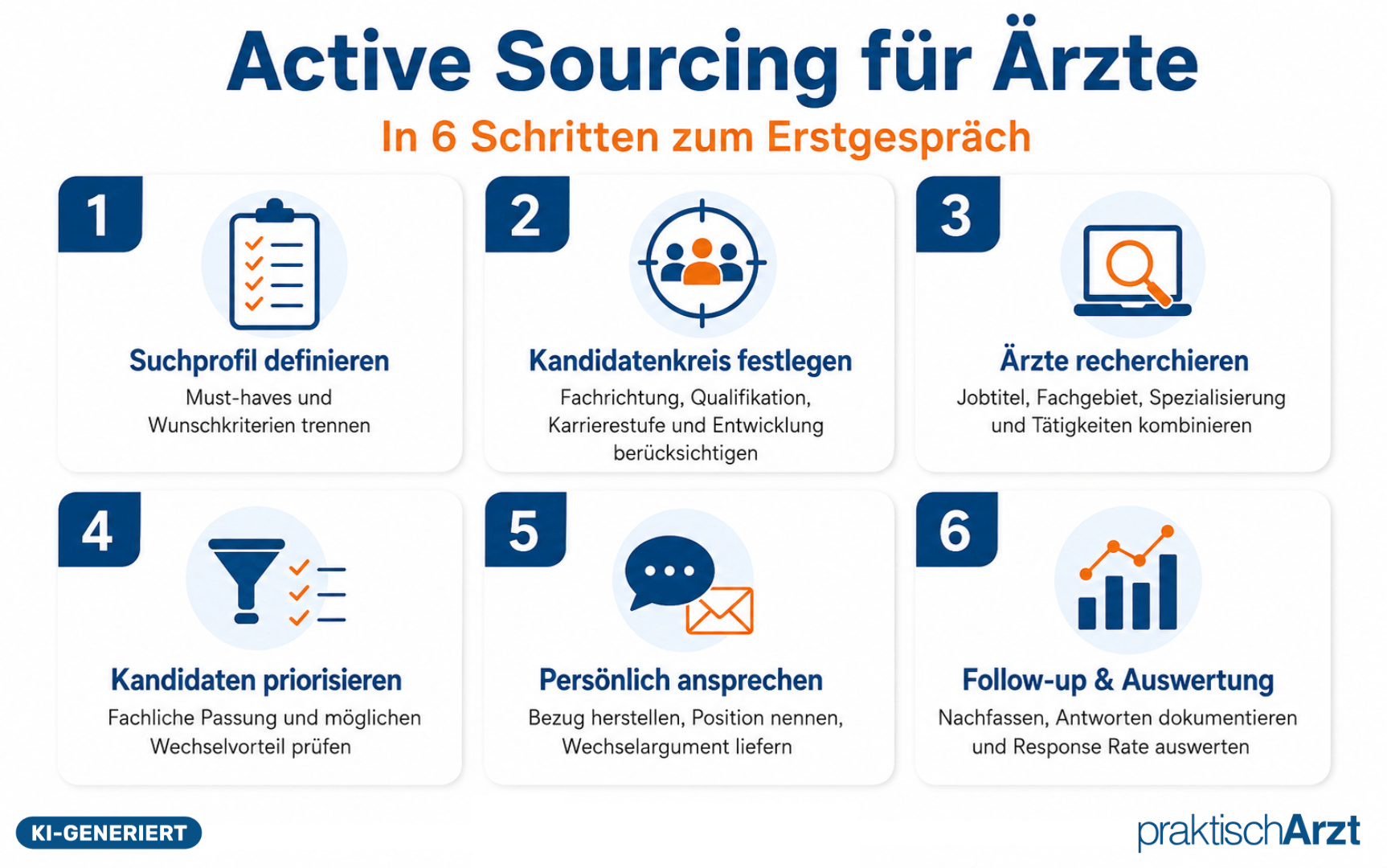 Ki Generiert - Active Sourcing Grafik